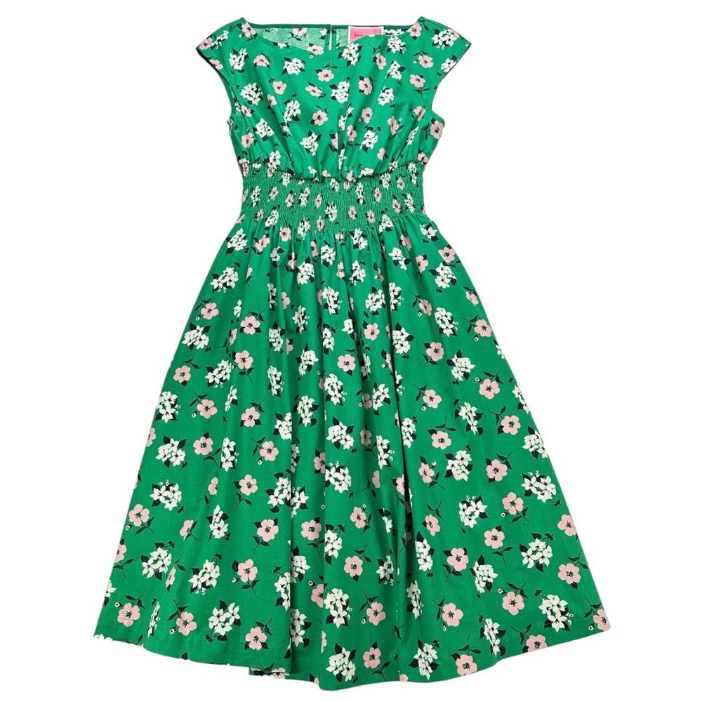 Kate Spade Smocked waist sleeveless floral dress, XS